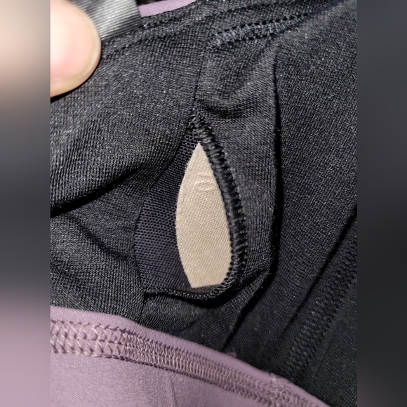 Lululemon Lab Embossed Nulu Cross-Back Yoga Bra Tracer Print Emboss Amethyst 2 - Picture 11 of 14